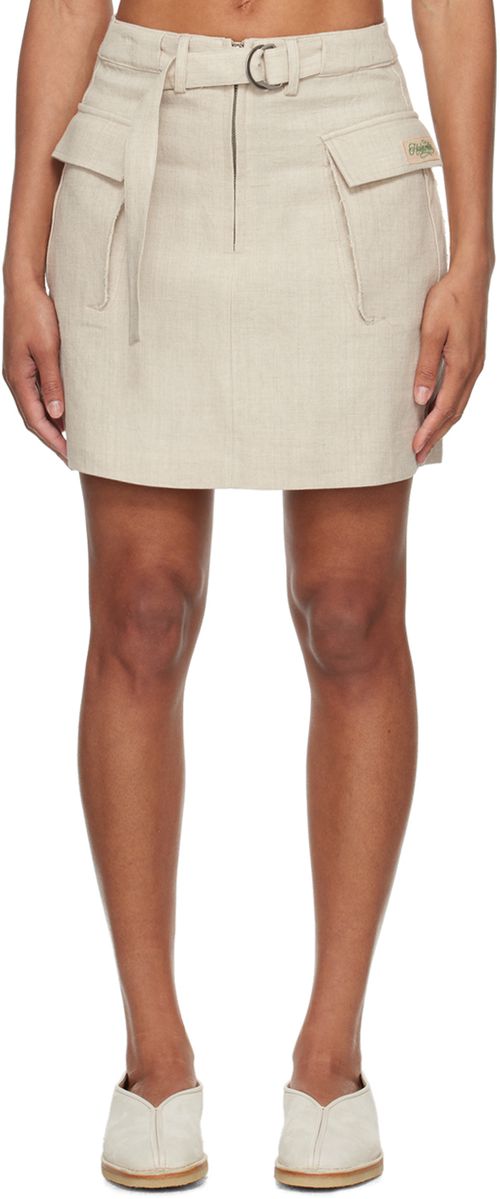 Holzweiler Beige Gorti Miniskirt