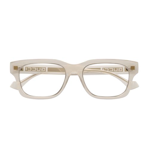 GG1731O Linea Lettering 004 Sage Green Trasparent Trasparente Recycled Acetate Occhiali Da Vista - Men