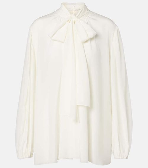Silk-blend top