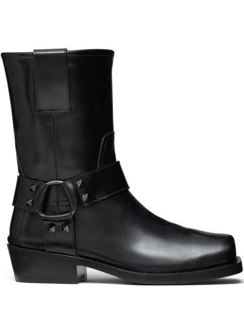 Ankle strap boots - Black