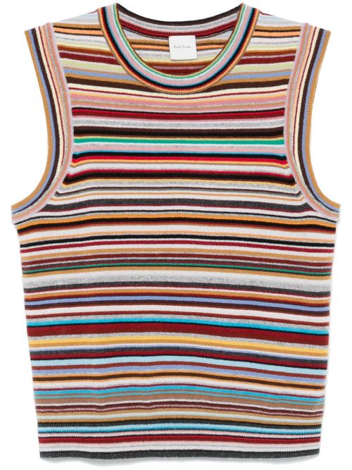 Signature Stripe vest - Red