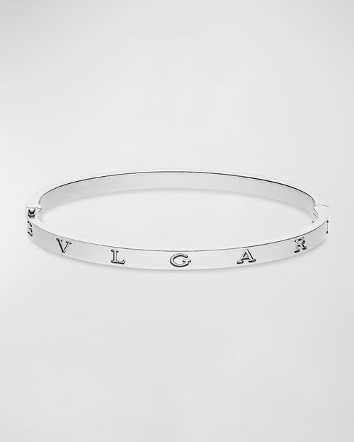 18K White Gold Plain Bangle