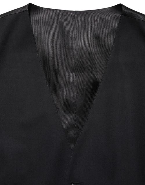 Virgin Wool Vest — Black