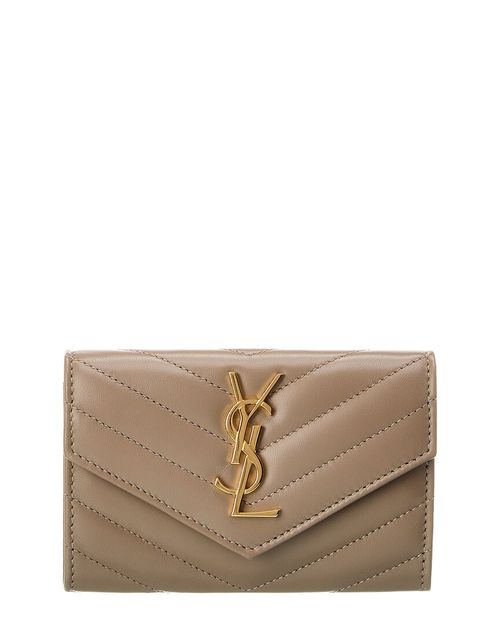Small Matelasse Leather Envelope Wallet