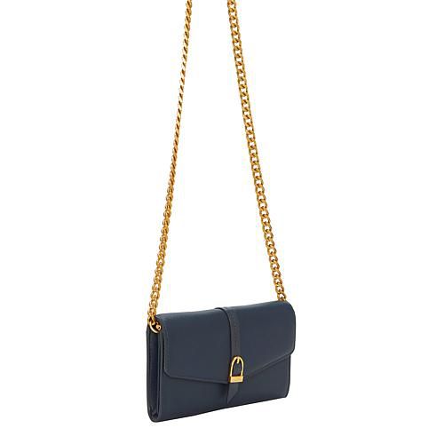 Haley Leather Flap Wallet with Optional Chain