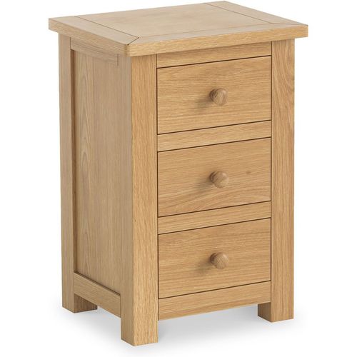 Duchy Oak Bedside Table | 3 Drawer Bedroom Nightstand | Roseland