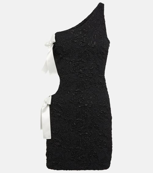 Cutout bow minidress
