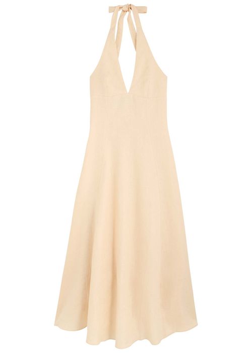 Faithfull The Brand Marais Linen Midi Dress