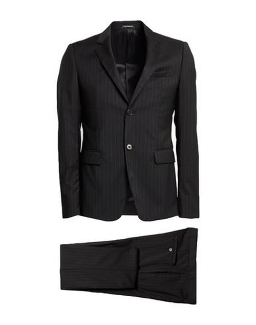 David Line Man Suit Black Size 36 Virgin Wool