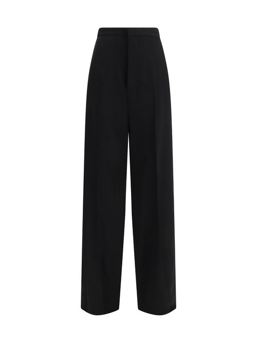 Tailored Cotton Trousers — Black