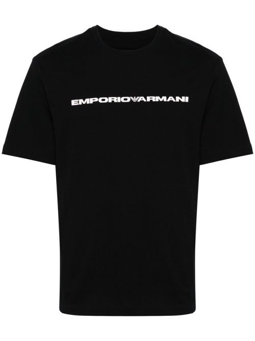 Logo-print cotton T-shirt - Blue