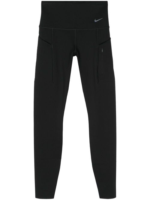 Swoosh-print leggings - Black