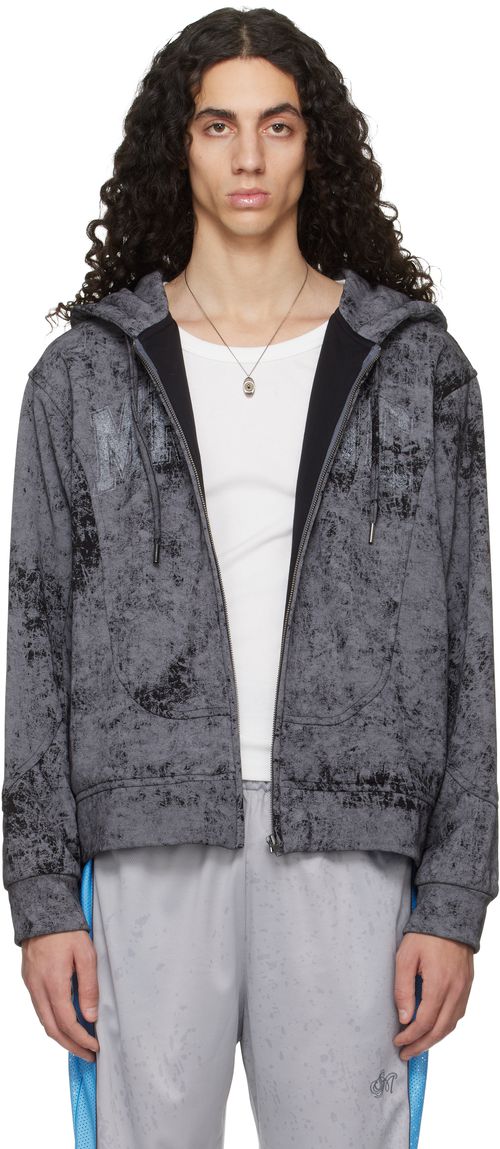 Gray Track Hoodie