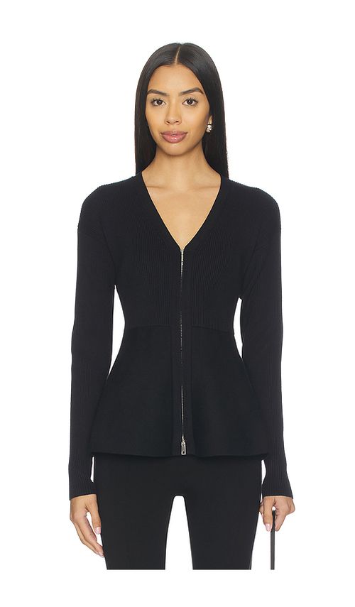 ALIGNE Faye Zip Up Cardigan in Black. XS. Also in L