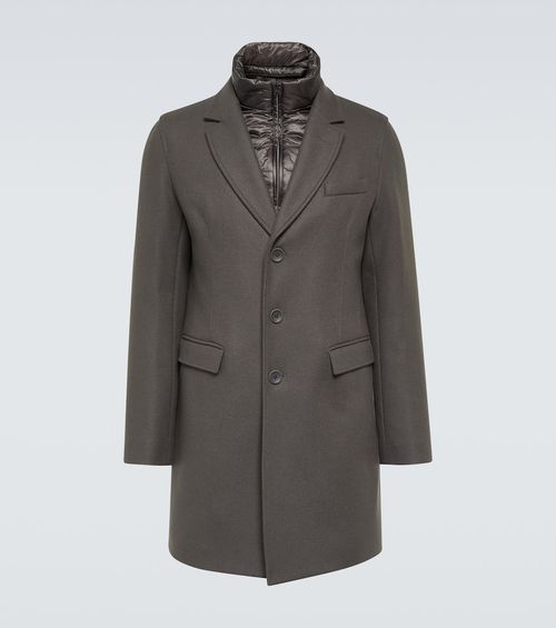 Wool-blend overcoat