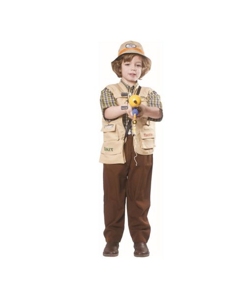 Fisherman Costume Set - Kids Boys & Girls - Brown Combo