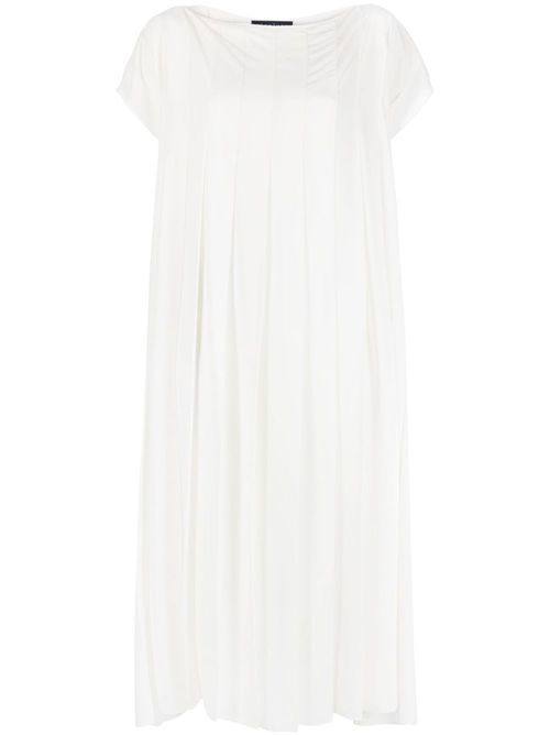 Pleated midi dress - Neutrals