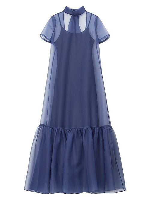 Women's Calluna Organza Maxi Dress - Navy
