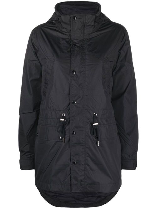 Hooded parka coat - Black