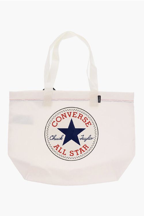 ALL STAR CHUCK TAYLOR Solid Color Tote Bag with Printed Maxi