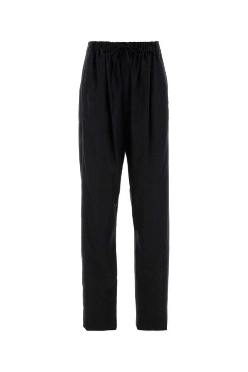 Cashmere-Nylon Blend Trousers — Gray