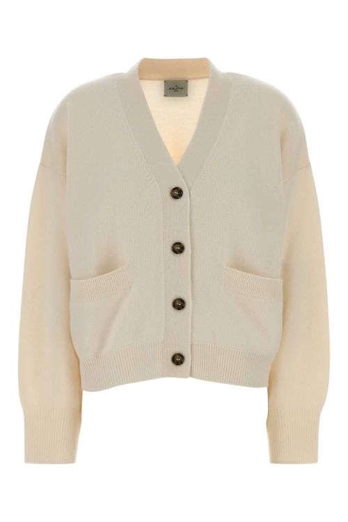 With Cardigan — White