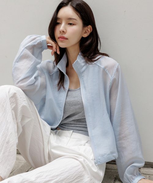 Brunz Tencel Sheer Windbreaker Jumper_F6H296JP