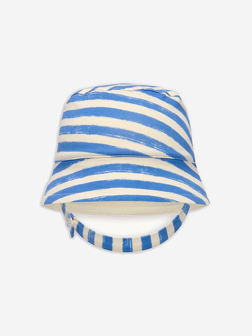 Boys Chill Striped Sun Hat in Blue