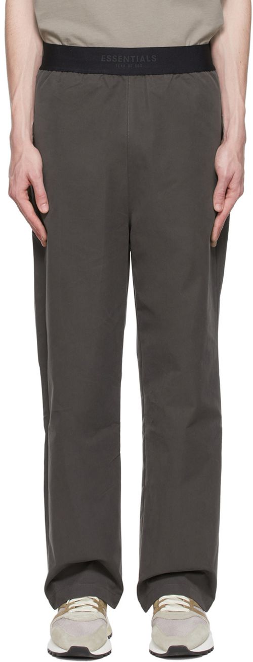 Black cotton slacks