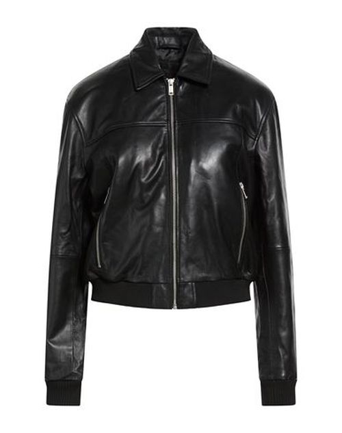 Woman Jacket Black Size L Sheepskin