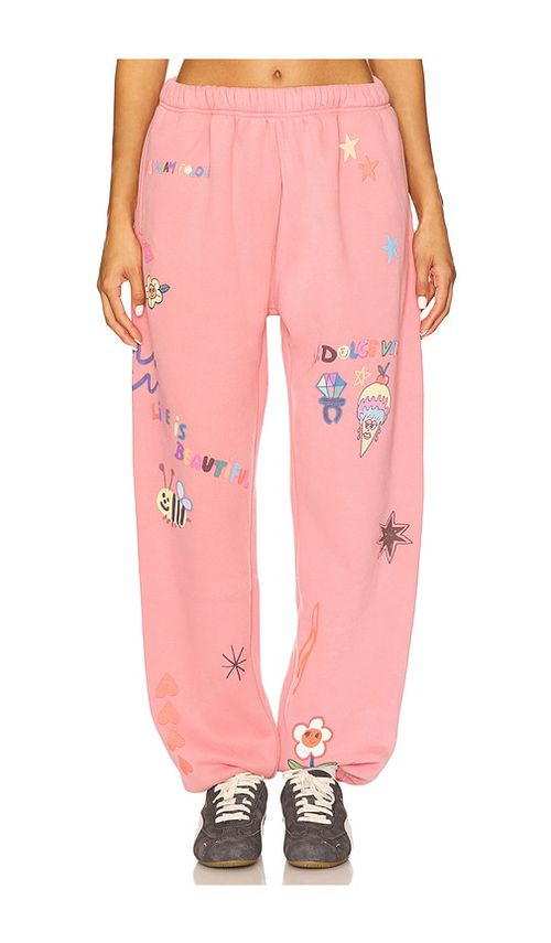 The Mayfair Group Somebody Loves You Sweatpant in Pink.  S/M also in L/XL, M