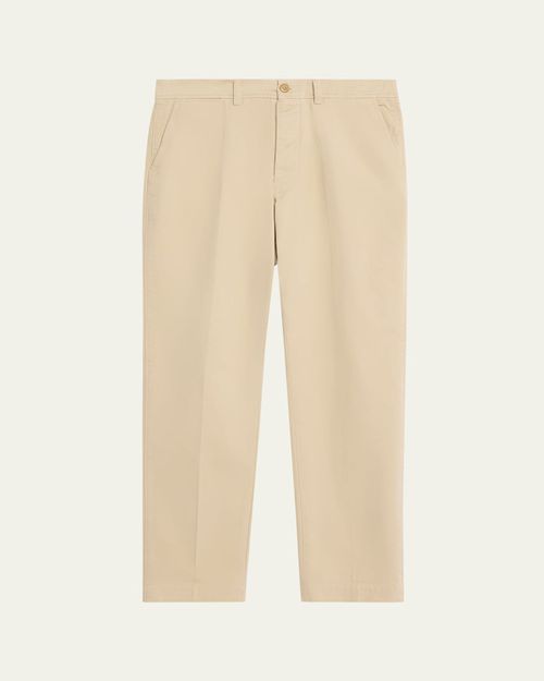 Men's Cotton Twill Straight Fit Five-Pocket Pants