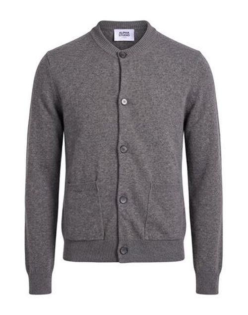 Man Cardigan Grey Size 36 Cashmere