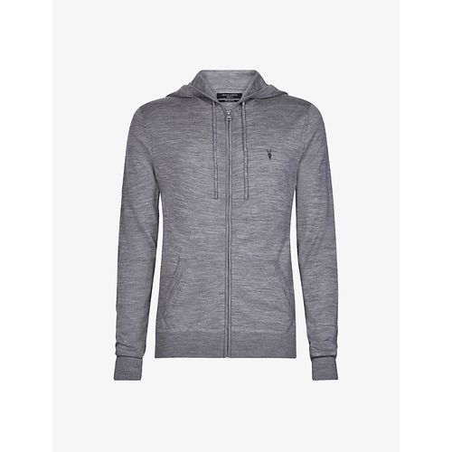 Mens Grey Marl Mode Merino Wool Hoody