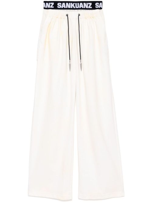 Faded track pants - White