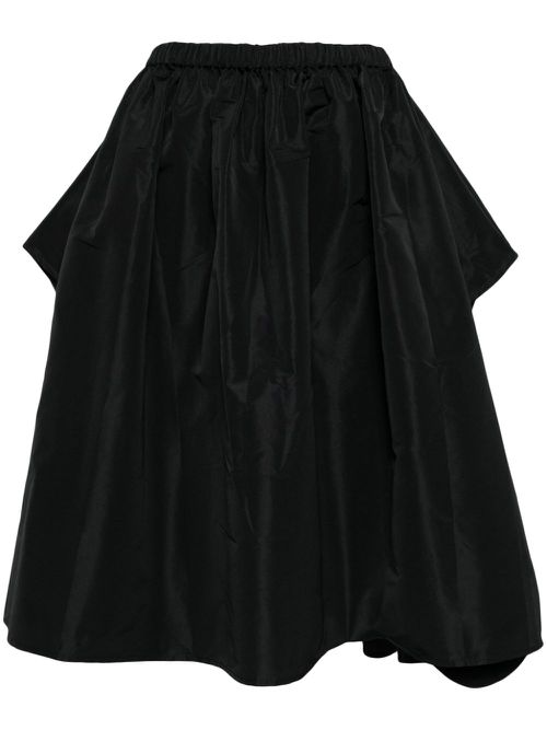 Taffeta Cape dress - Black