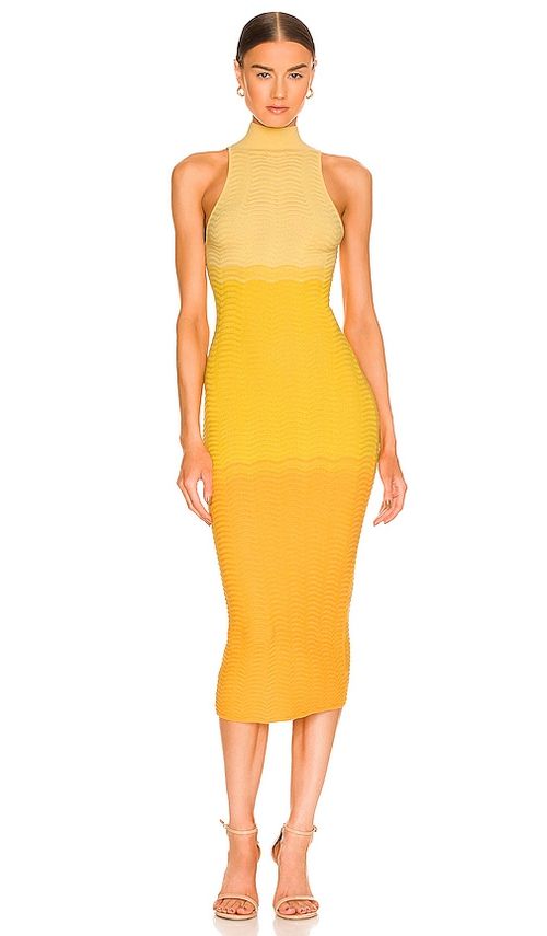 Camila Coelho KLEID CRESSIDA in Yellow. Größe S. Also in