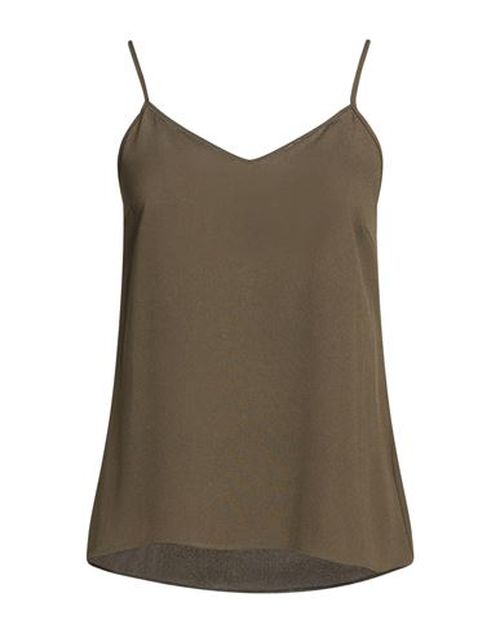 Woman Top Military green Size 4 Acetate, Silk, Ecobrass