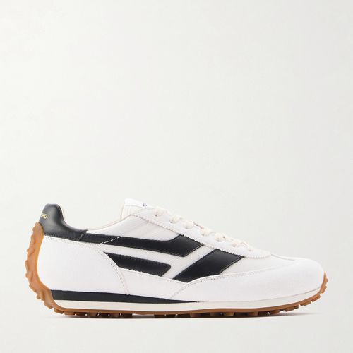 Tom Ford Mick Leather-Trimmed Suede and Mesh Sneakers - Men - White