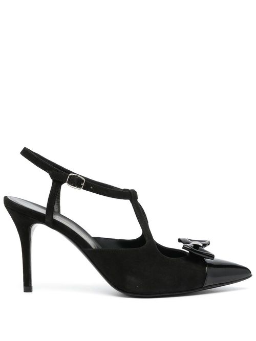Bow-detail 110mm pumps - Black
