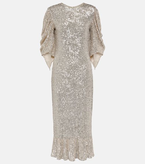 Drama sequined midi dress