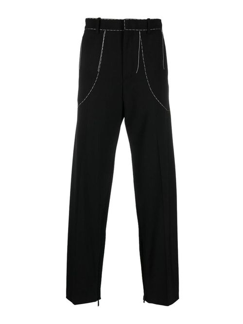 Blackwhite stitch tailored trousers