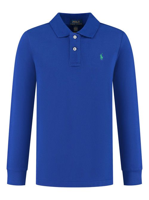 Cotton polo shirt - Blue