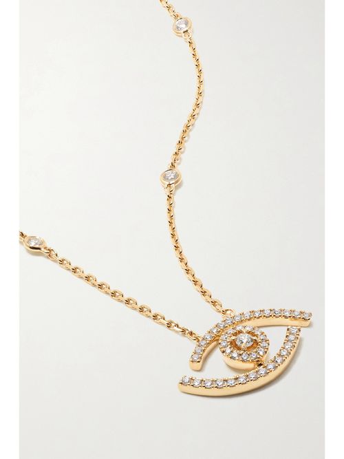 Lucky Eye 18-karat Gold Diamond Necklace - One size