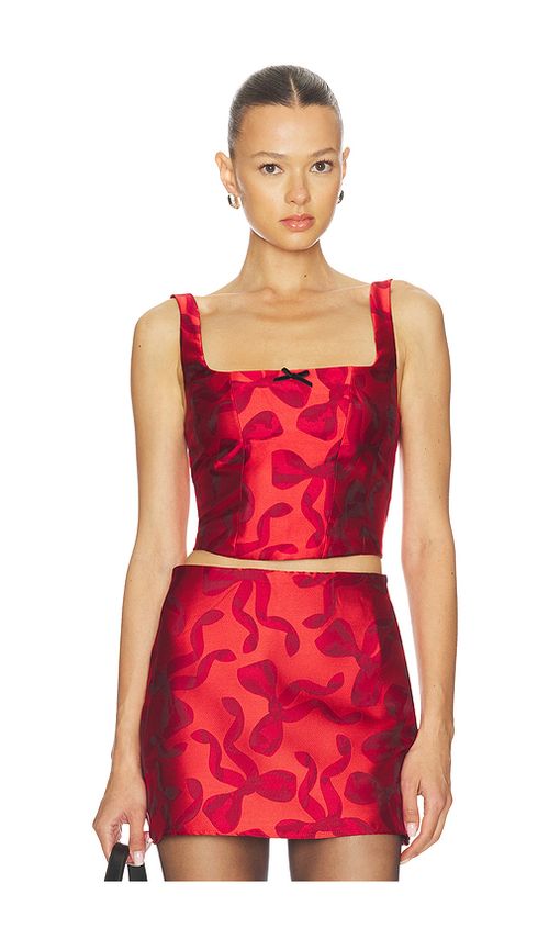 Show Me Your Mumu Kendra Top in Red. XL. Also in XS, S, M