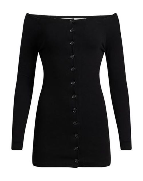 Woman Mini dress Black Size M Polyester, Rayon, Elastane