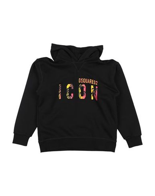 Kid Boy Sweatshirt Black Size 10 Cotton, Elastane