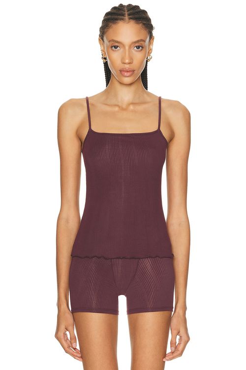 Negative Underwear Whipped Cami in Garnet - Wine. XS also in S, M, L, XL/1X