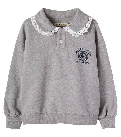 Ash cotton fleece sweatshirt