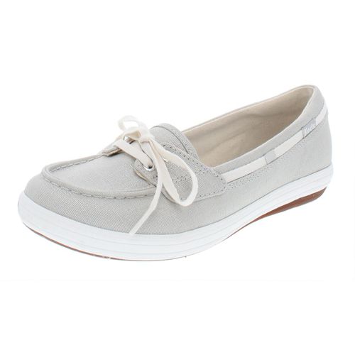 Glimmer Womens Canvas Slip On Boat Shoes
